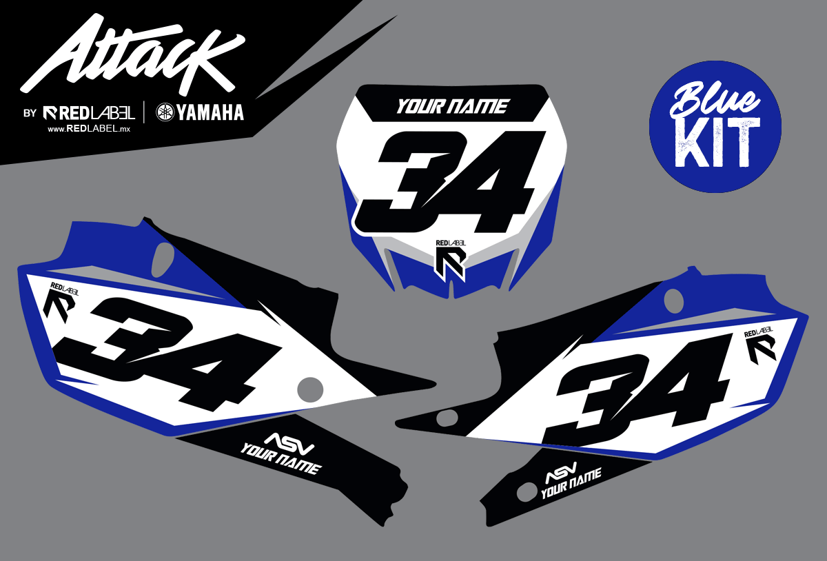 ATTACK YAMAHA - Number Plates Only