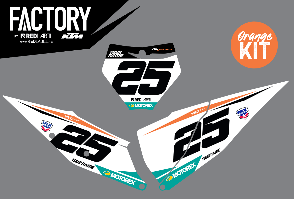 2021 FACTORY KTM - Number Plates Only