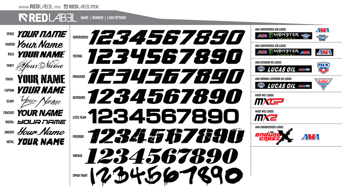 2021 FACTORY HONDA - Number Plates Only