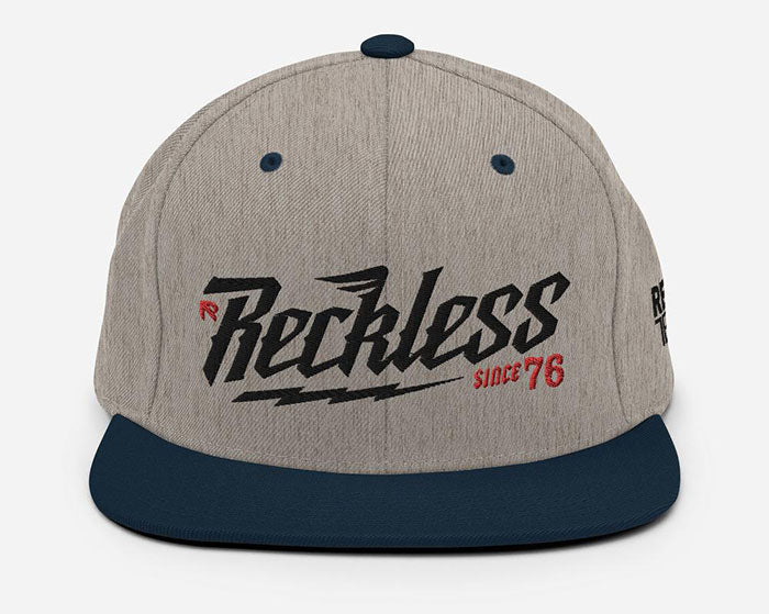 RECKLESS - Light Snapback Hat