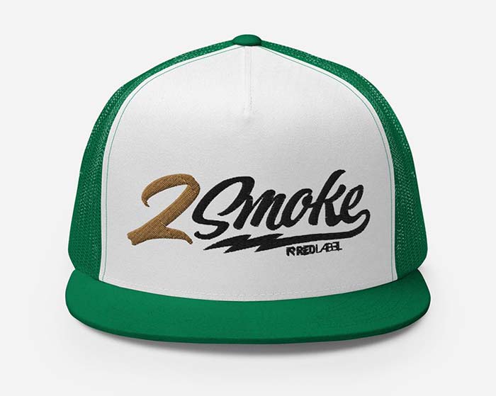 2 SMOKE - Light Trucker Snapback Mesh Hat