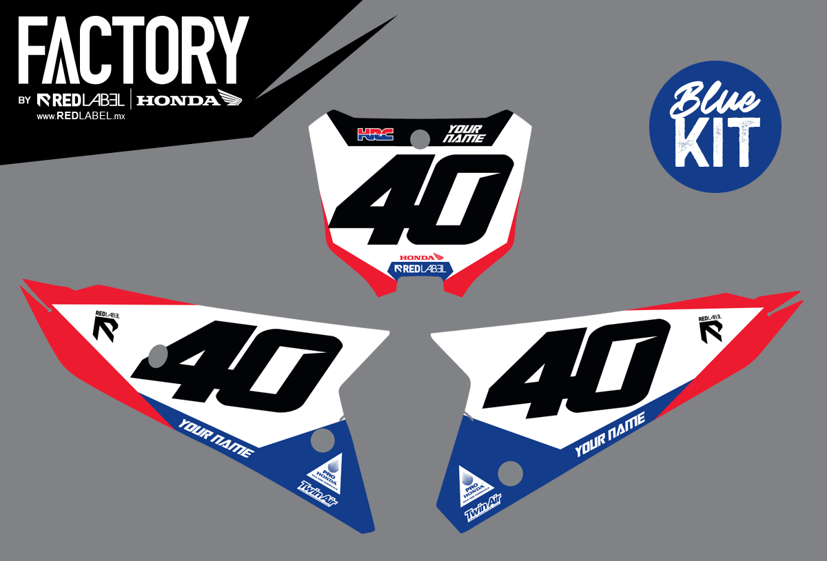 2021 FACTORY HONDA - Number Plates Only