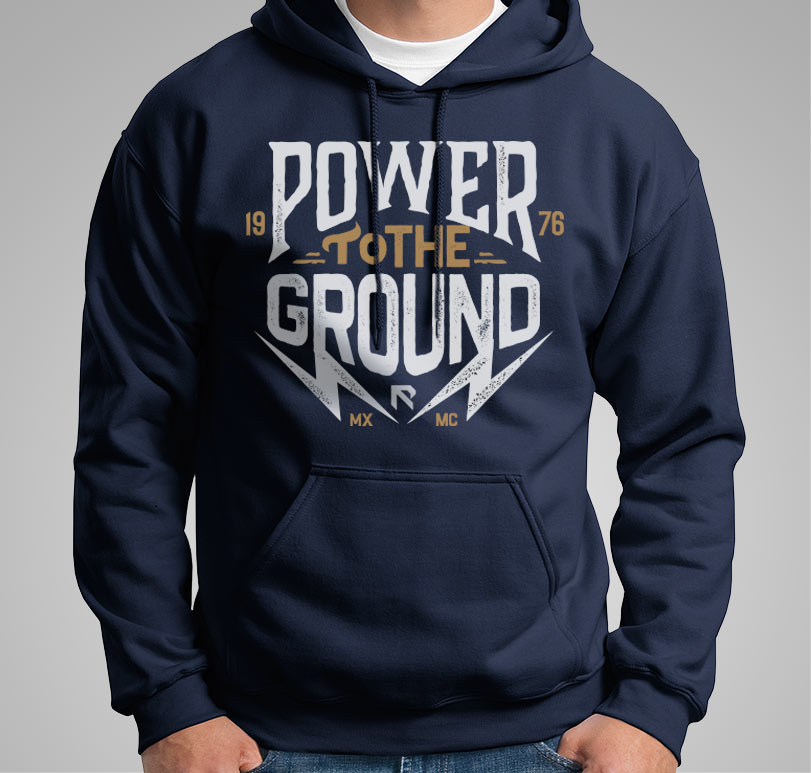 POWER to the GROUND Hoodie - Tan